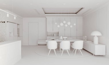 güzel iç render 3D render