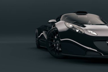 Güzel süper araba 3d render