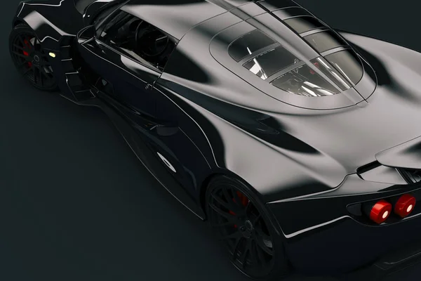 美丽的超级跑车的3D渲染 — 图库照片