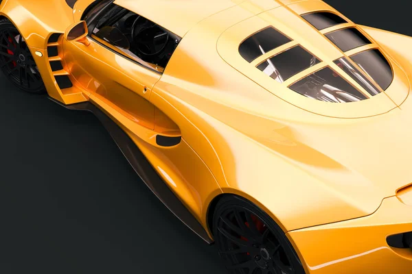 美丽的超级跑车的3D渲染 — 图库照片