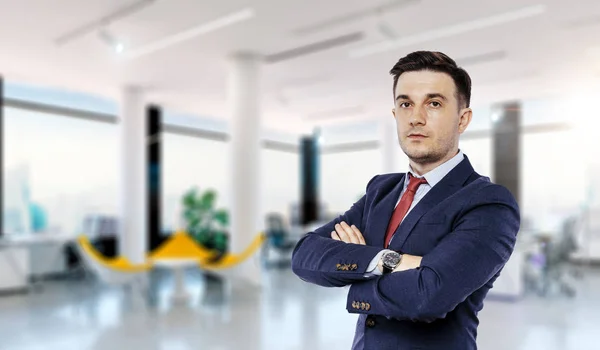 Portrait Attractive Young Businessman — Stock Photo, Image