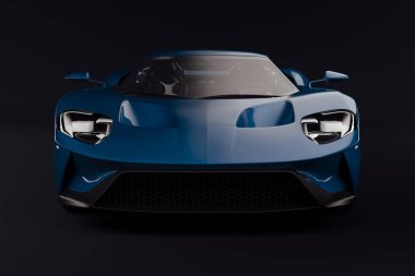 3D egzotik süper araba.