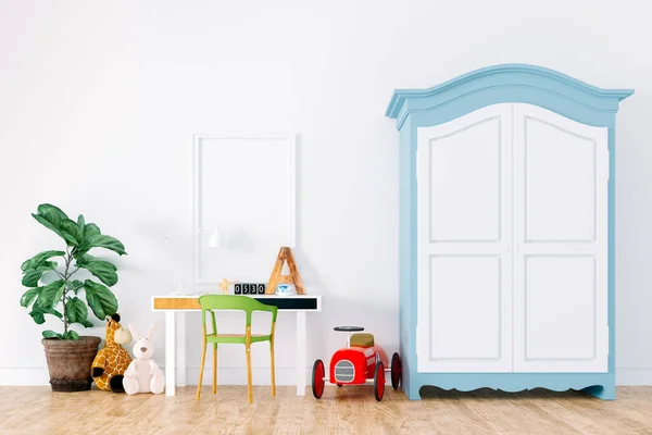 Weergave Van Mooie Kinderkamer Interieur Speelgoed — Stockfoto