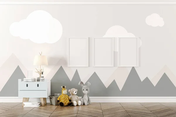 Rendu Belle Chambre Enfant Intérieur Jouets — Photo