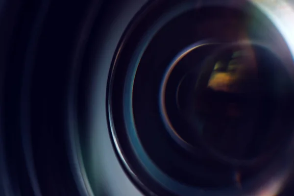 Lens Van Camera Beveiliging Inzoomen Close Bescherming Van Privé Eigendom — Stockfoto