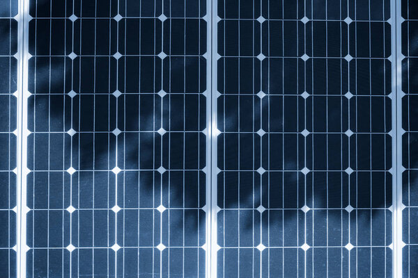 Clean energy concept, solar panel detail as abstract background for renewable energy resources