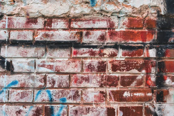 Grunge Brick Wall Detail Urban Themes Background — Stock Photo, Image