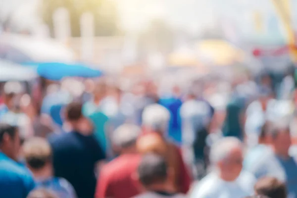 Verschwommener Hintergrund Für Webseiten Design Defokussierte Menschenmenge Auf Der Straße — Stockfoto