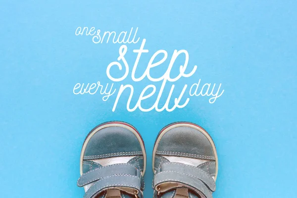 One Small Step Every New Day Motivational Message Conceptual Image — Stock Photo, Image