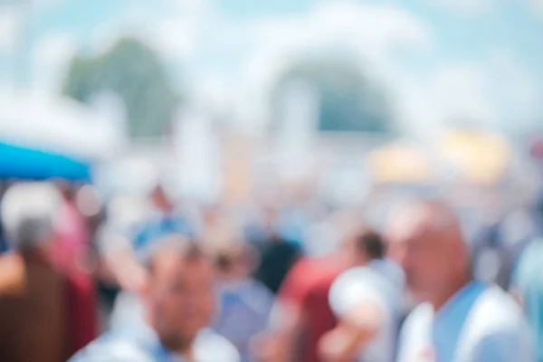 Verschwommener Hintergrund Für Webseiten Design Defokussierte Menschenmenge Auf Der Straße — Stockfoto