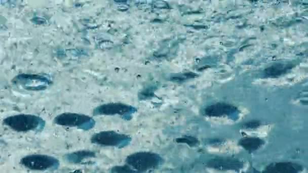 水背景 抽象表面与波纹和飞溅 — 图库视频影像