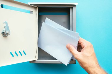 El mektup zarfı posta kutunuza, alay iletişim ve yazışma Temalar için görüntü ekleme