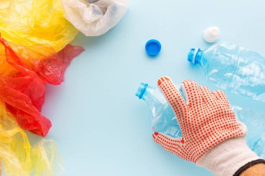 Plastik çöp geri dönüşüm, kavramsal görüntü için sıralama alt