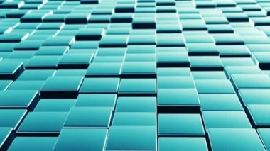 Arka plan metal küp kutular olarak Soyut 3d render animasyon