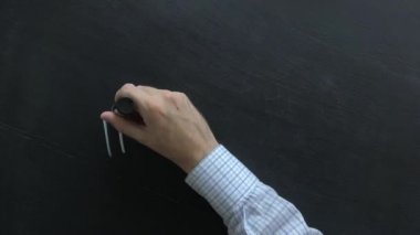 Okul öğretmeni kelime imkansız mümkün tahtaya değişen.