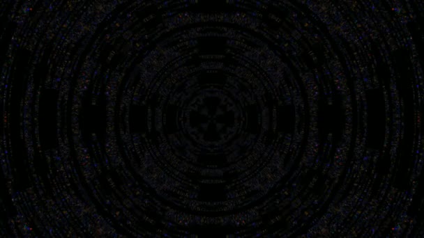 Psychedelisches Kaleidoskopmuster Als Hintergrund — Stockvideo