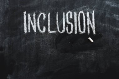 Okul blackboard tebeşir ile yazılı Word eklenmesi