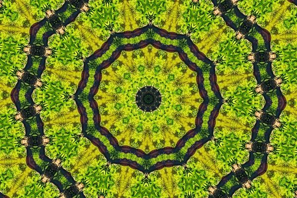 Abstraktní Kaleidoskop Vzorkem Pozadí Barevné Reflexní Zrcadlení Pozadí Jako Prvek — Stock fotografie