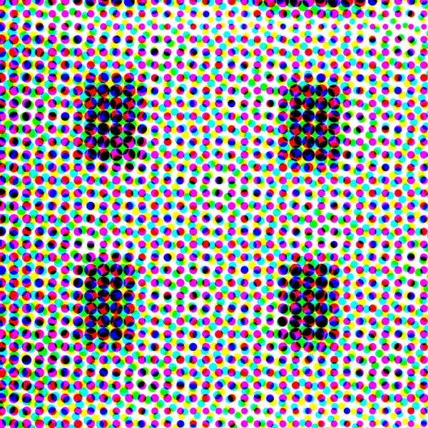 Abstract Half Tone Pop Art Pattern Illustration Background — Stock Photo, Image