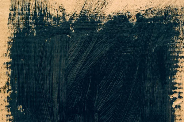 Abstrakte Künstlerische Schwarze Pinselstriche Auf Pappfläche Als Grunge Art Hintergrund — Stockfoto