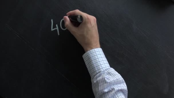 404 Foutmelding Blackboard — Stockvideo