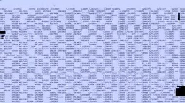 Mali rapor elektronik arıza etkisi ile iş sonucu bilgisayar monitöründe rakamlar.