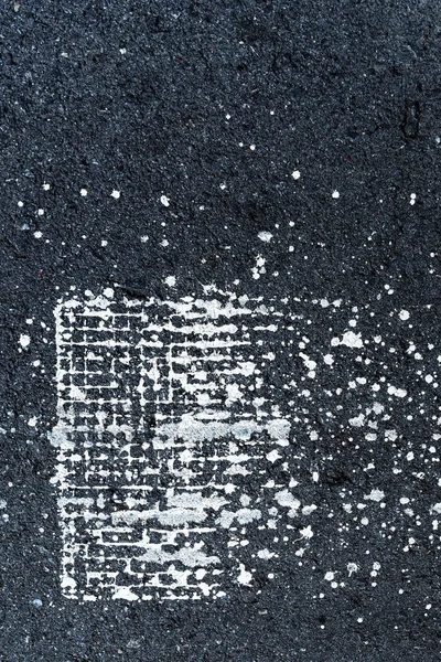 Tło Grunge Asfaltu Farby Splash Znaki Widok Góry Miejskich Tekstury — Zdjęcie stockowe