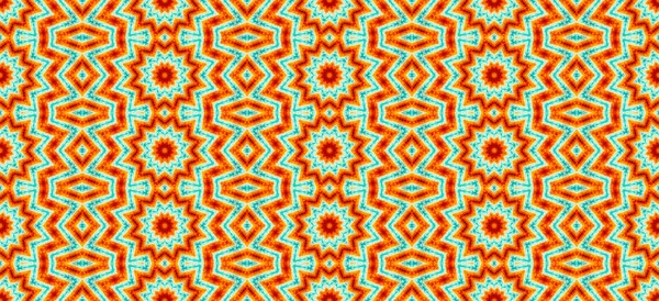 Nahtloser Musterhintergrund Sich Wiederholende Abstrakte Kaleidoskopform Symmetrischer Hintergrund Für Grafisches — Stockfoto