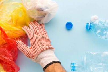 Plastik çöp geri dönüşüm, kavramsal görüntü için sıralama alt
