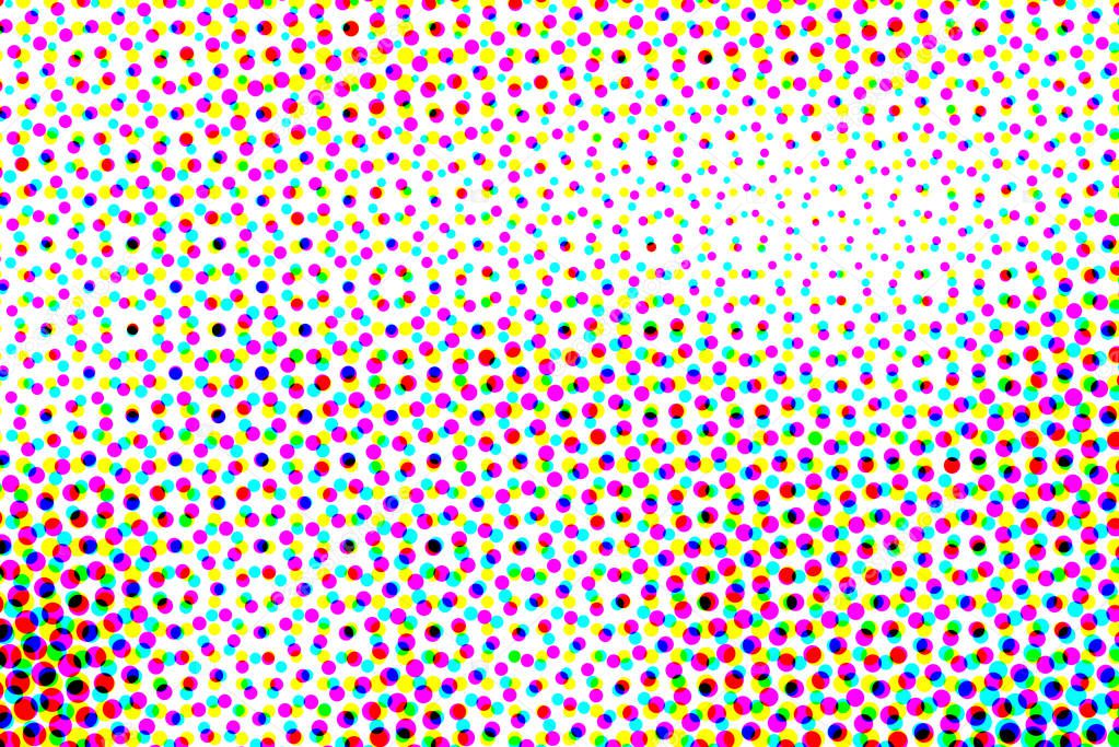 Abstract pop art halftone pattern illustration as grunge art background