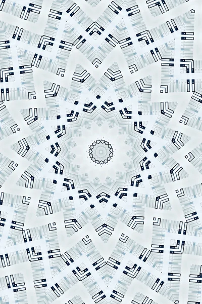 Psychedelic Kaleidoscopic Illusive Symmetrical Pattern Background — Stock Photo, Image