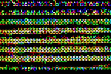 Renkli nokta deseni olarak sorunsuz soyut grafik tasarım arka plan, illüstrasyon
