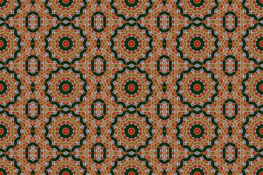 Dikişsiz desen arka plan, soyut kaleydoskop şekil simetrik zemin grafik tasarım için yinelenen