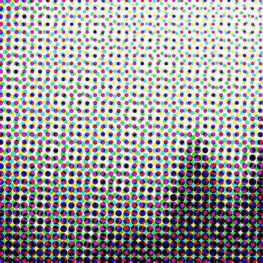 Soyut yarı sesi pop sanat desen illüstrasyon arka plan olarak