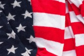 Kus oblečení se vzorem vlajky Usa, zblízka se Selektivní ostření