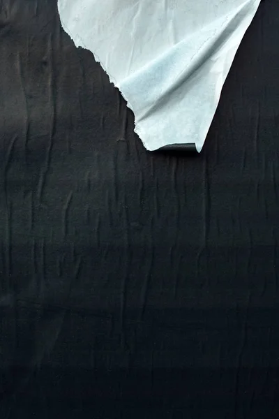 Zerrissene Schwarz Weiße Plakatpapieroberfläche Als Hintergrund — Stockfoto