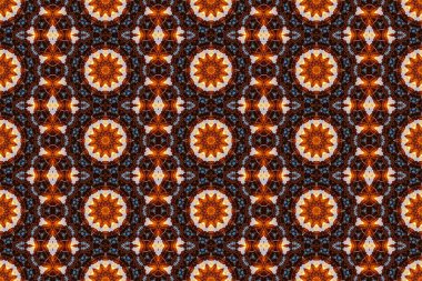 Dikişsiz desen arka plan, soyut kaleydoskop simetrik zemin yinelenen