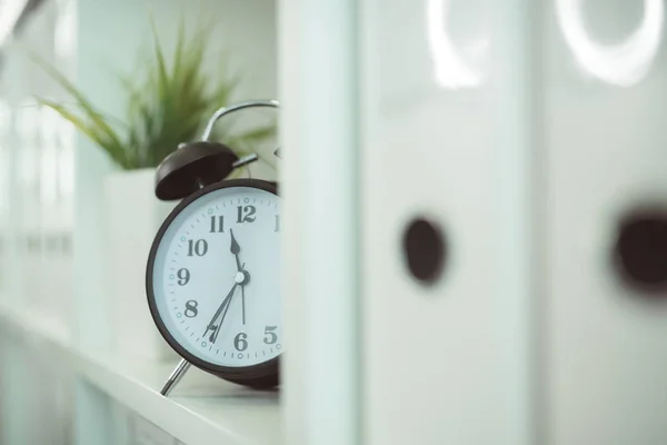 Reloj Consultorio Médico Hora Próxima Cita Para Examen Médico — Foto de Stock