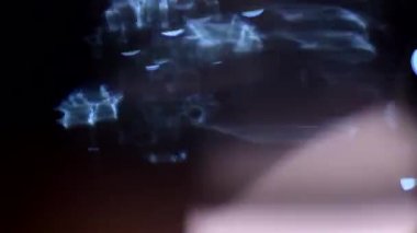 Renkli ışık bokeh arka plan, ufuk şenlikli parlayan ışık