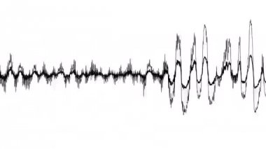 Dijital Ses dalga formu animasyon ses kayıt cihazları hareket grafik olarak