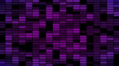 Arka plan, mor dikdörtgenin opaklık olduğu gibi ekolayzer görselleştirme değiştirme