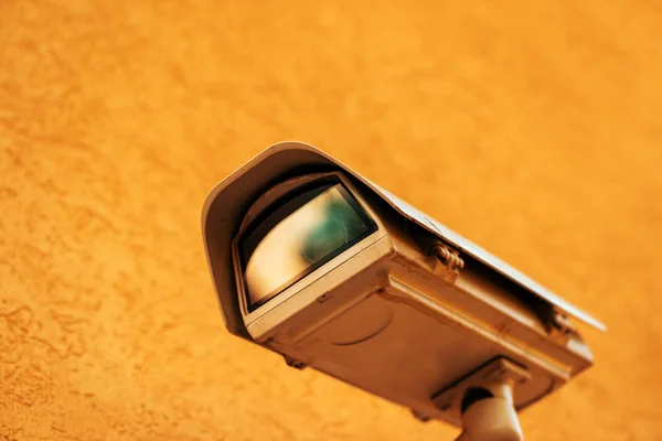 Buiten Cctv Bewakingscamera Bewaking Bescherming Van Het Privé Eigendom — Stockfoto