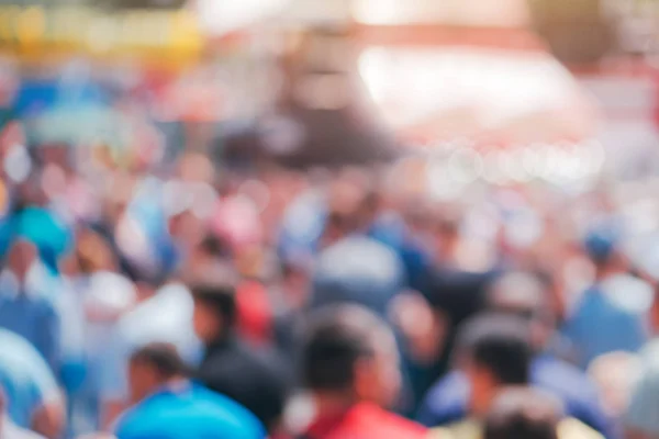 Blur Crowd City Street Gdpr Concept Defocused Group People Walking — Stock Photo, Image