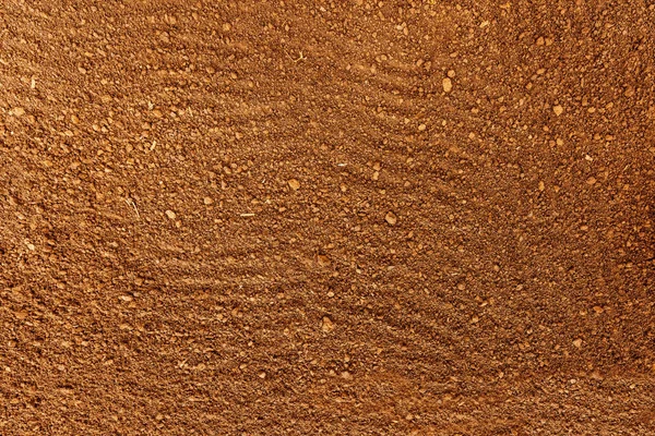 Top view of arable ploughed land soil — Stock Photo, Image