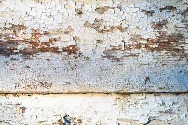 Kırık beyaz boya peeling ahşap yüzey