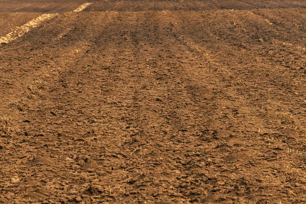 Tierras fluidas listas para la siembra de cultivos agrícolas —  Fotos de Stock