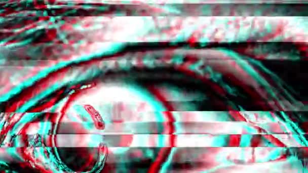 Occhio Umano Spettrale Con Effetto Glitch Come Mistero Horror Concetto — Video Stock