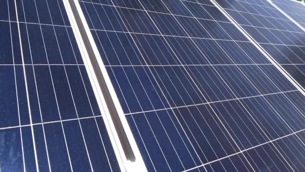 Superficie Célula Del Panel Agua Caliente Solar Como Fondo Abstracto — Vídeo de stock