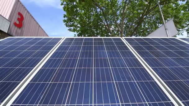 Solar Varm Vatten Panel Cell Ytan Som Abstrakt Bakgrund För — Stockvideo