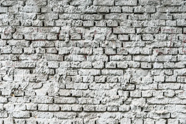 Mortar sprayed brick wall background — Stock Photo, Image
